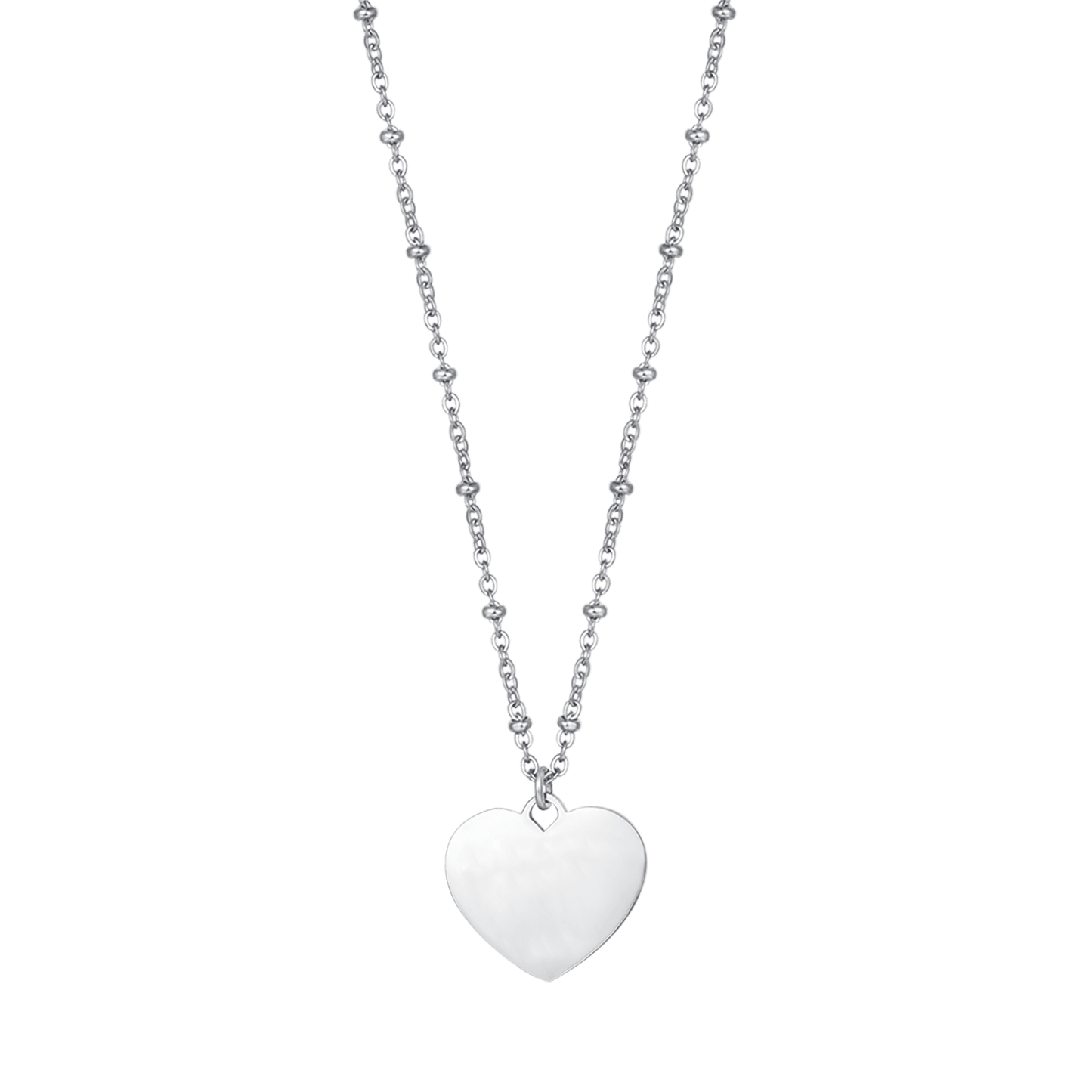 COLLIER POUR FEMME PERSONNALISÉ EN ACIER AVEC COEUR Luca Barra