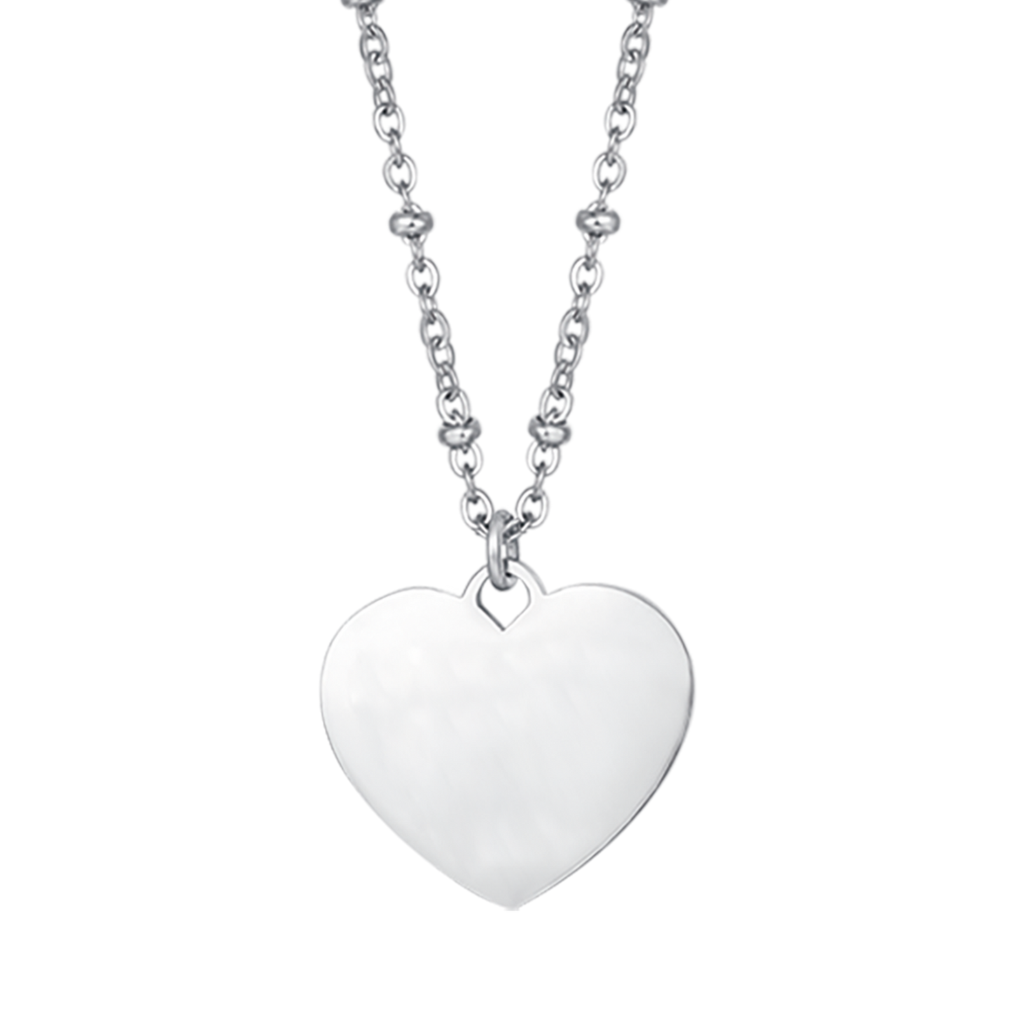 COLLIER EN ACIER PERSONNALISÉ POUR FEMMES AVEC CŒUR