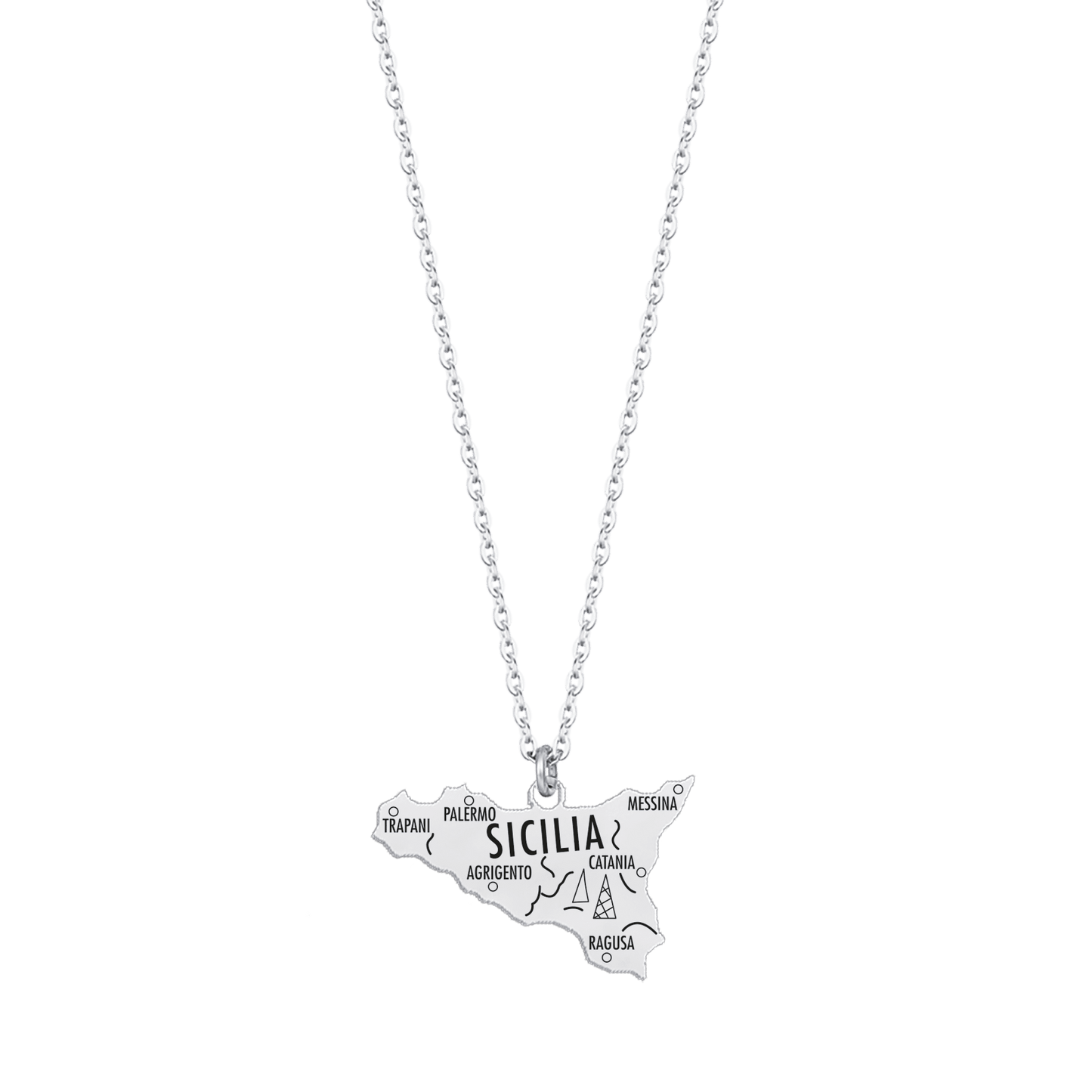 COLLIER POUR FEMME EN ACIER SICILE Luca Barra