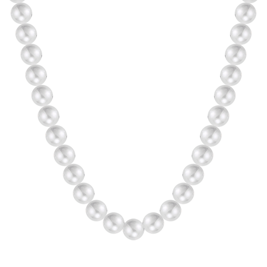 COLLIER DE PERLES BLANCHES