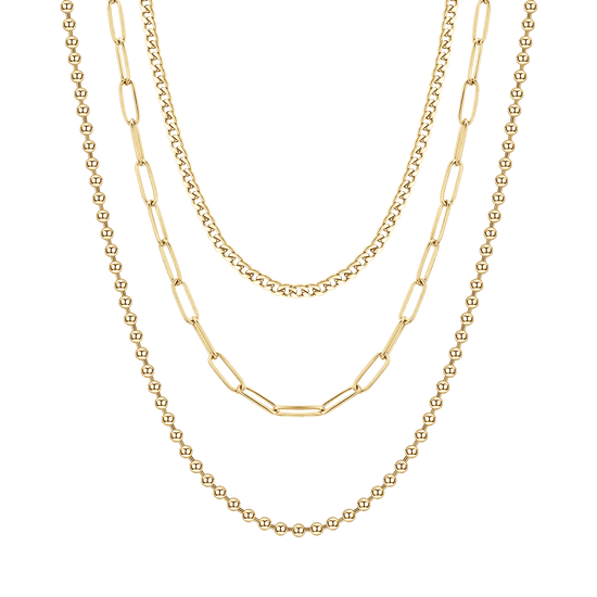 COLLIER MULTIFILLOCK IP OR POUR FEMME Luca Barra