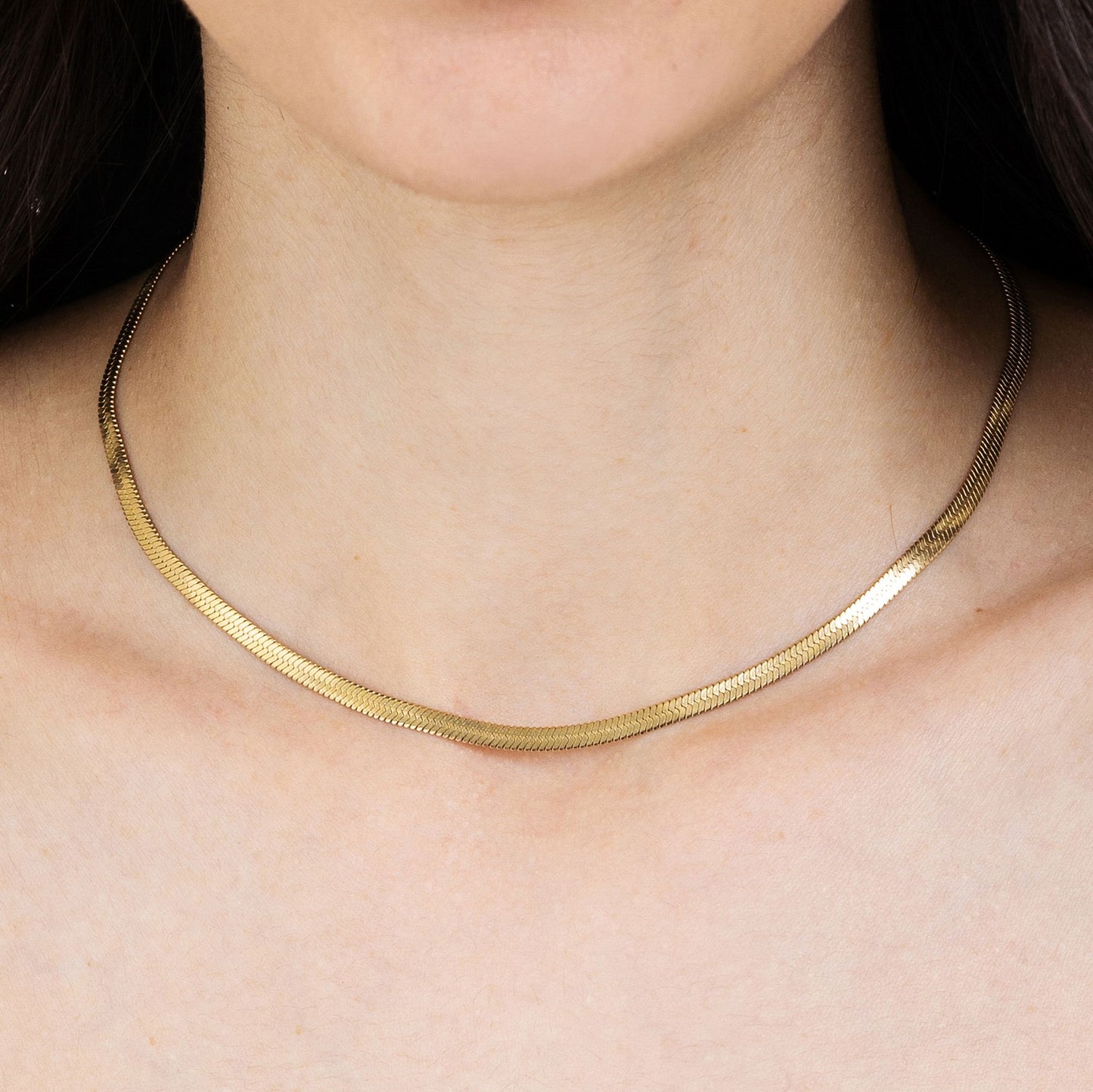 COLLIER FEMME SNAKE EN ACIER INOXYDABLE IP OR Luca Barra