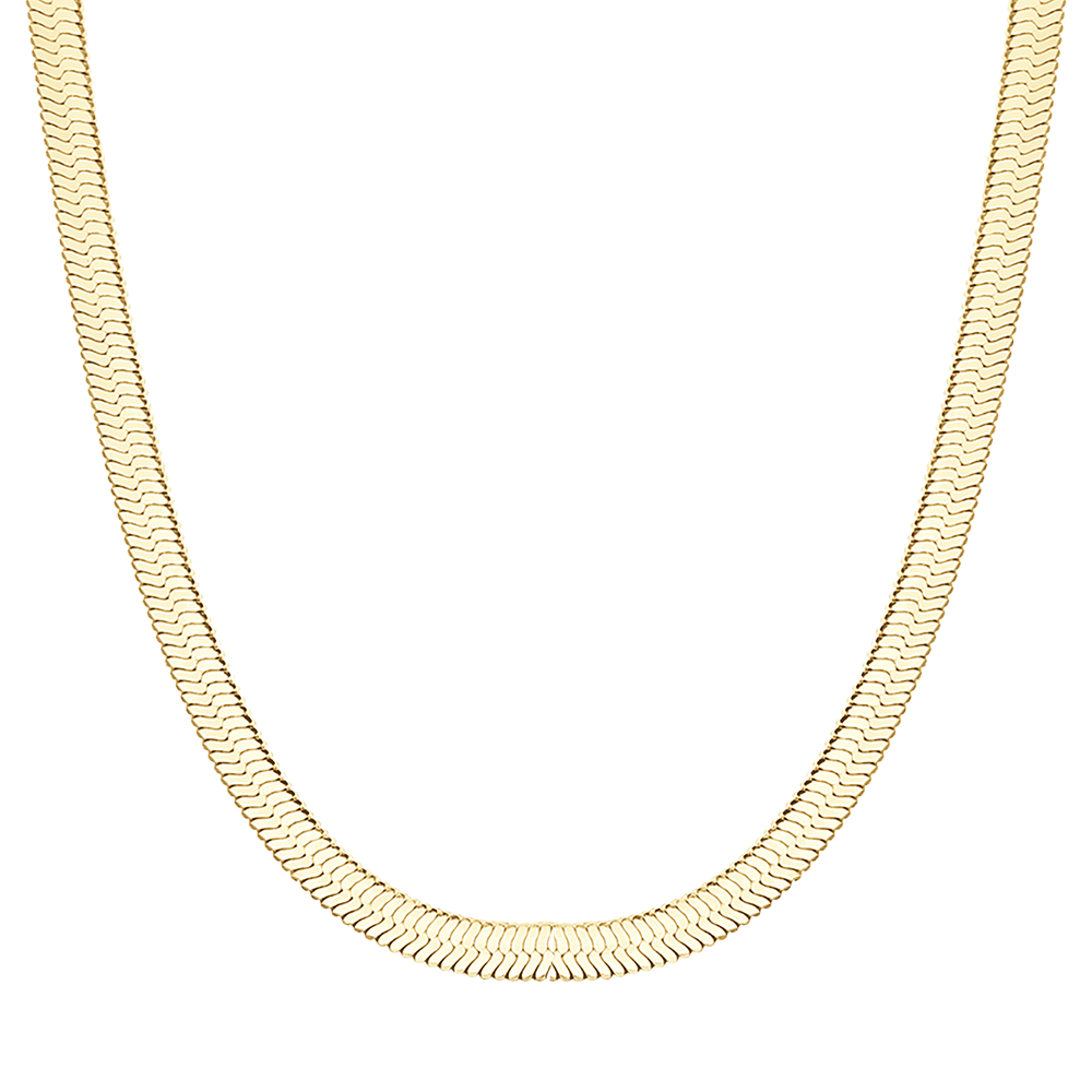 COLLIER ACIER SERPENT IP OR