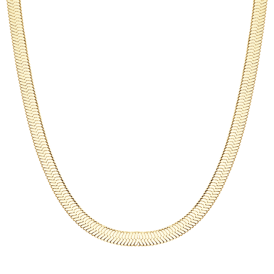 COLLIER ACIER SERPENT IP OR