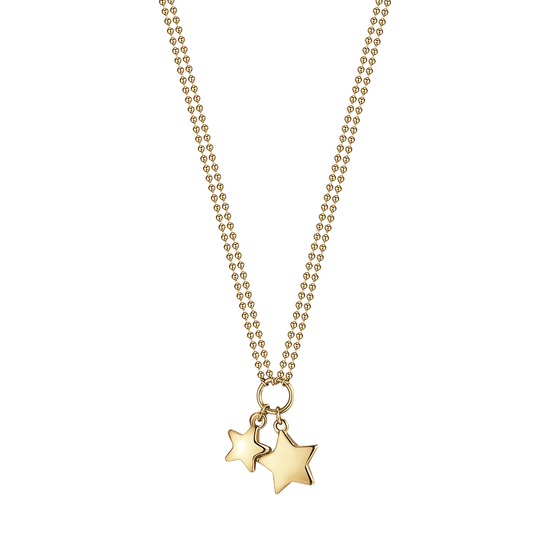 Collier en or IP pour femme avec étoiles Luca Barra