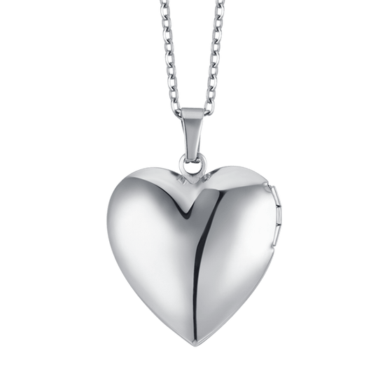 COLLIER EN ACIER POUR FEMMES AVEC CŒUR