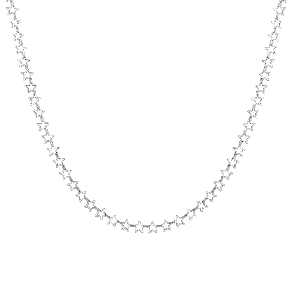 COLLANA DONNA IN ACCIAIO CON STELLE