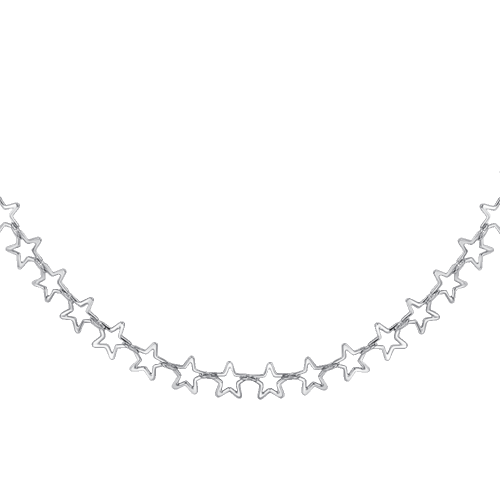 COLLANA DONNA IN ACCIAIO CON STELLE