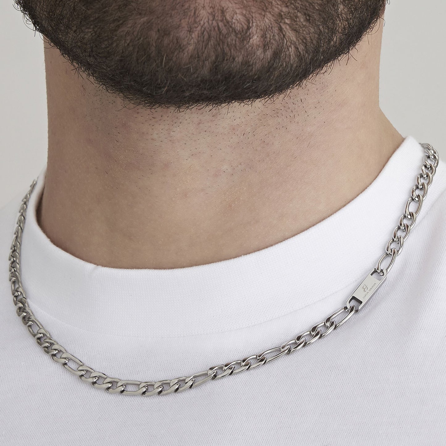 COLLIER DE L'HOMME EN ACIER GROUMETTE Luca Barra