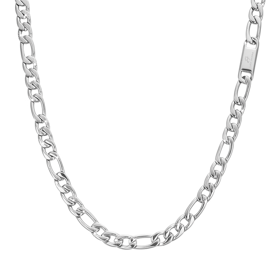 COLLIER POUR HOMME EN ACIER À MAILLES DE GROUMETTE