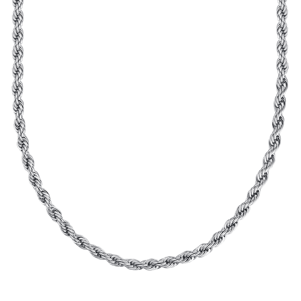 COLLIER UNISEXE EN ACIER DE 6 MM