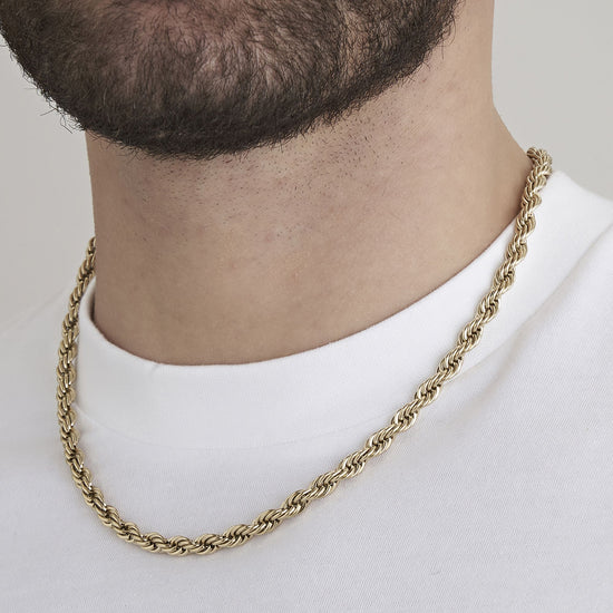 COLLIER UNISEXE EN ACIER DE 6 MM