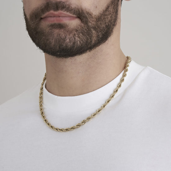 COLLIER UNISEXE EN ACIER DE 6 MM