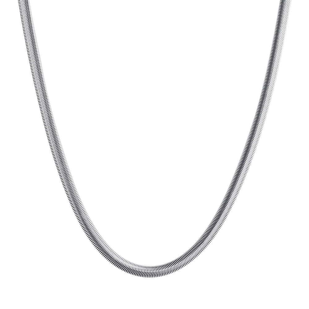 COLLIER HOMME SERPENT EN ACIER