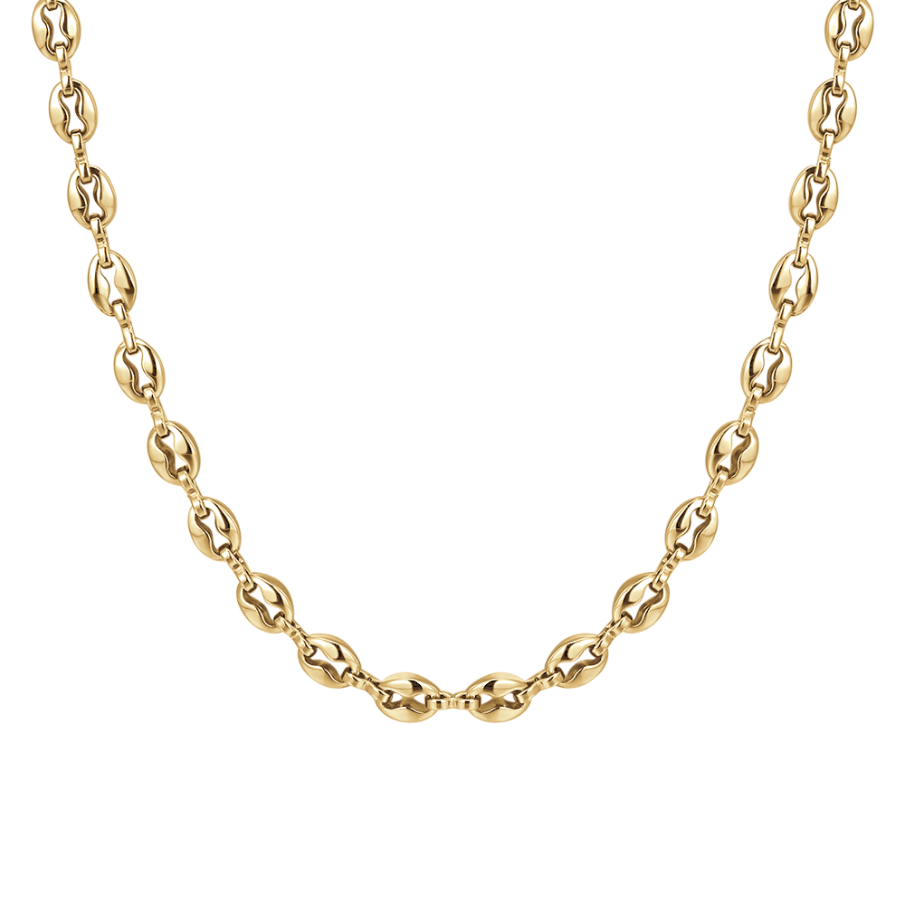 COLLANA UOMO IN ACCIAIO IP GOLD