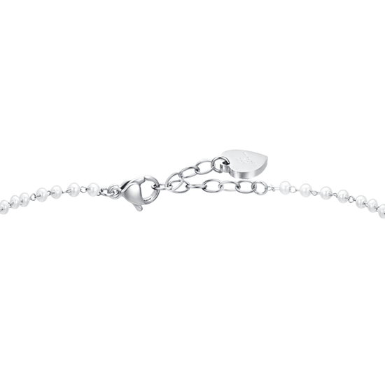 BRACELET DE CHEVILLE POUR FEMME EN PERLE ET ÉTOILE D'ACIER