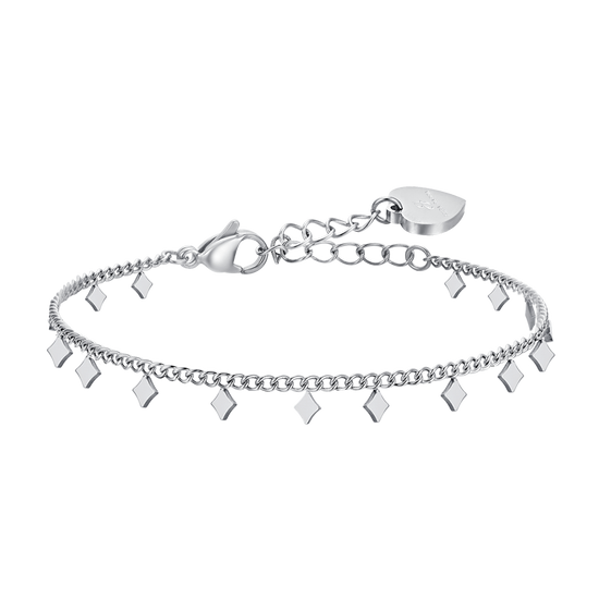 BRACELET DE CHEVILLE EN ACIER POUR FEMMES AVEC LOSANGES