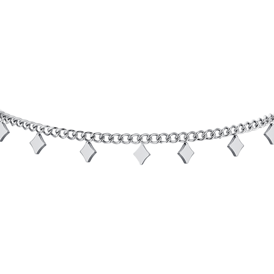 BRACELET DE CHEVILLE EN ACIER POUR FEMMES AVEC LOSANGES