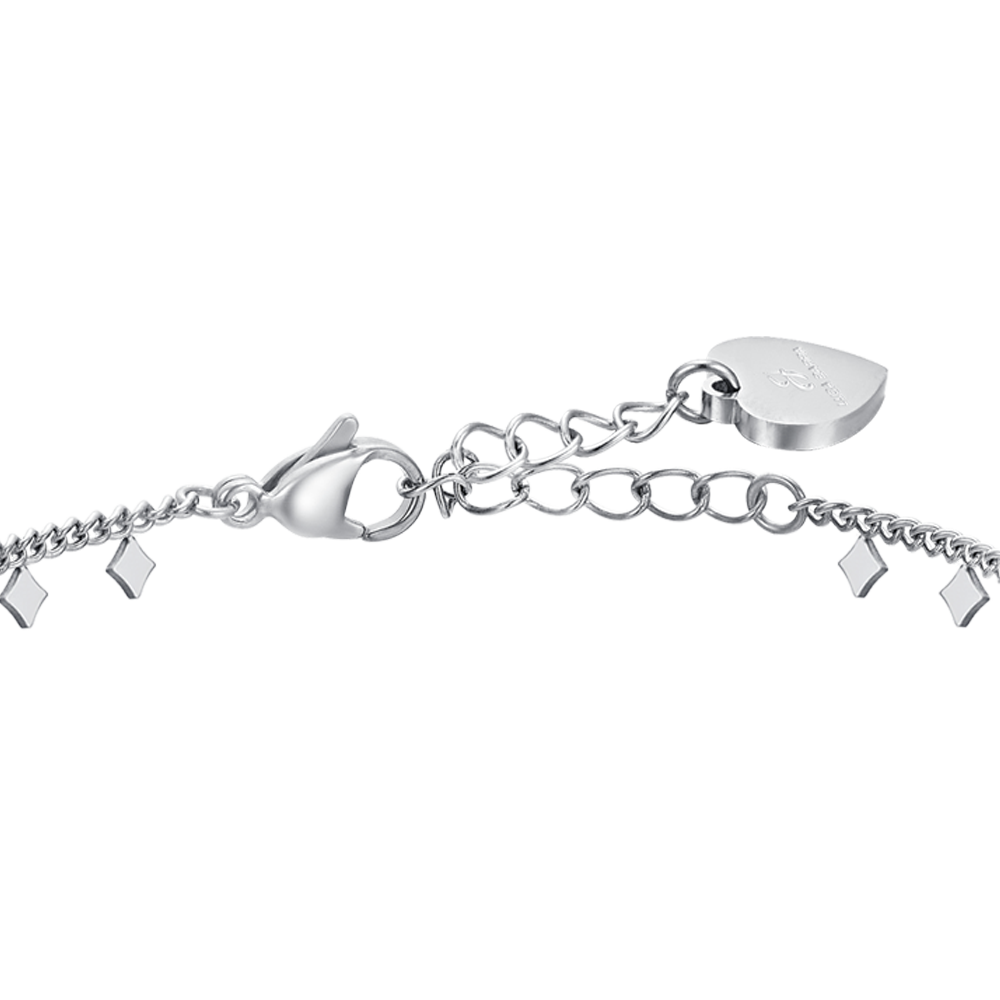 BRACELET DE CHEVILLE EN ACIER POUR FEMMES AVEC LOSANGES