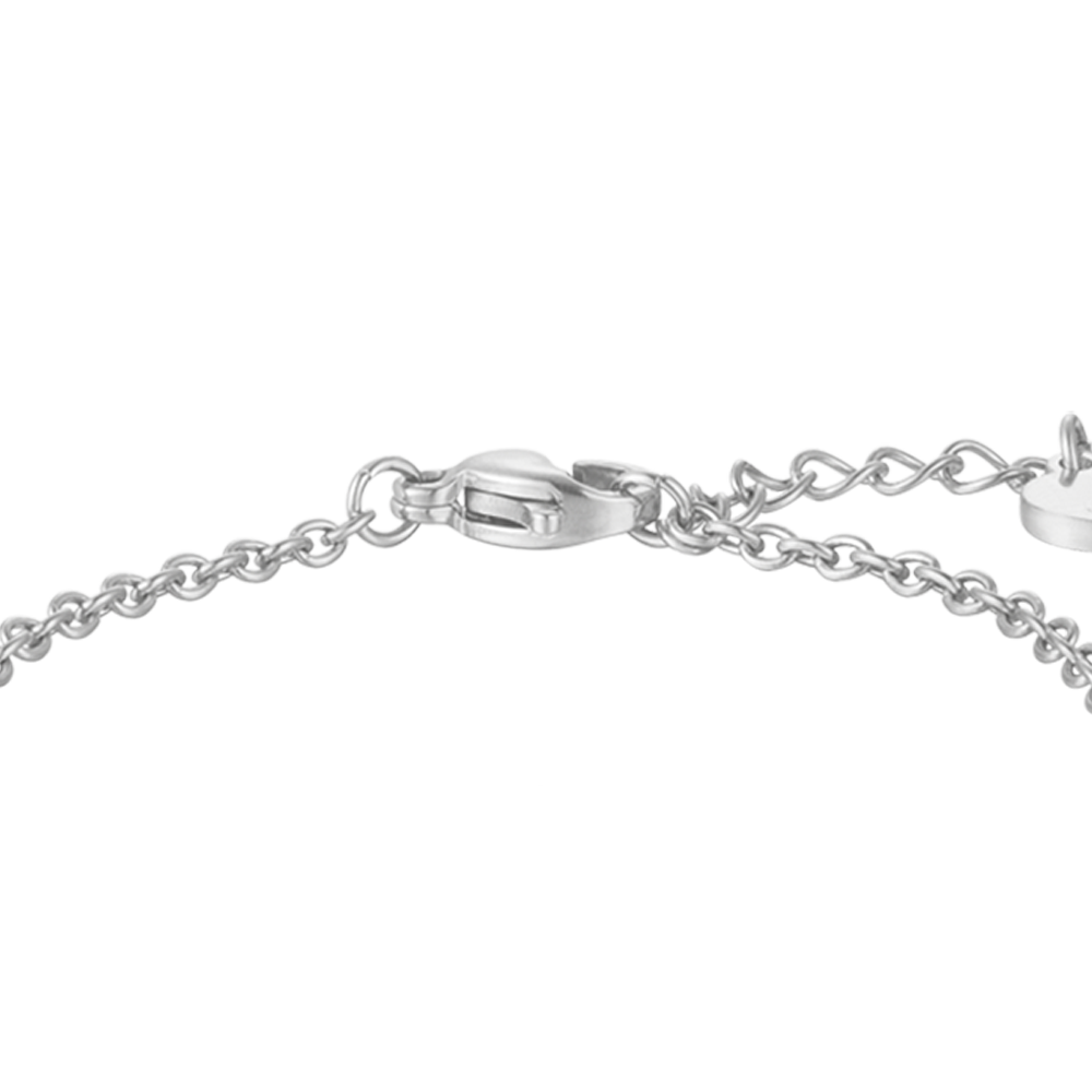 BRACELET FILLE EN ACIER AVEC COEUR