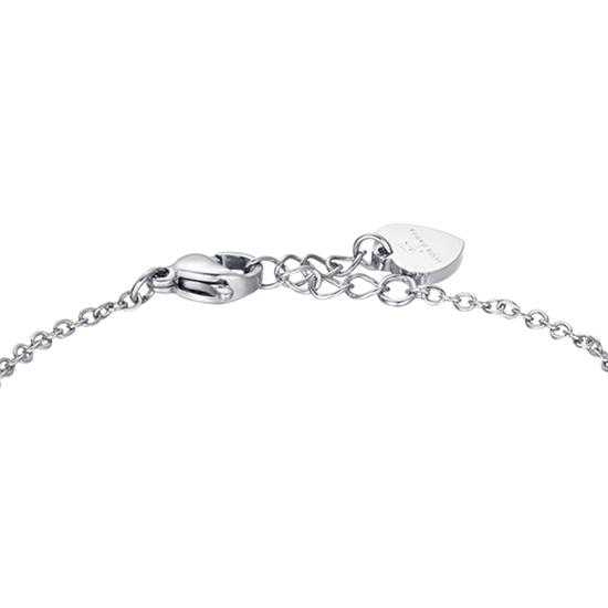 BRACELET PERSONNALISABLE POUR FILLE EN ACIER AVEC COCCINELLE