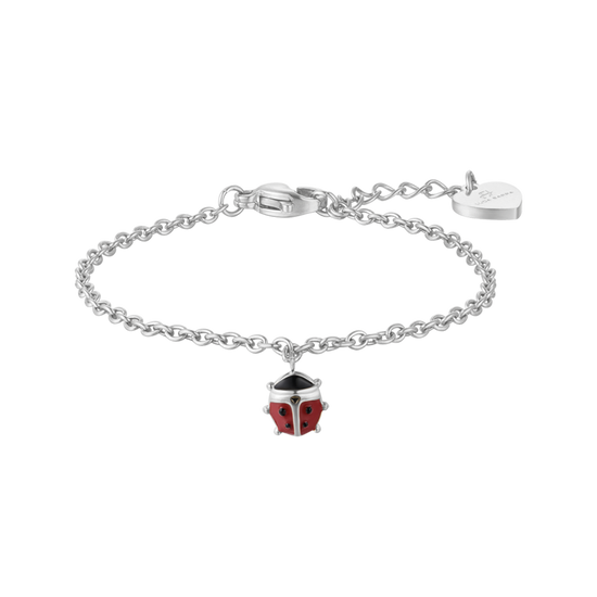 BRACELET POUR ENFANTS EN ACIER AVEC COCCINELLA Luca Barra