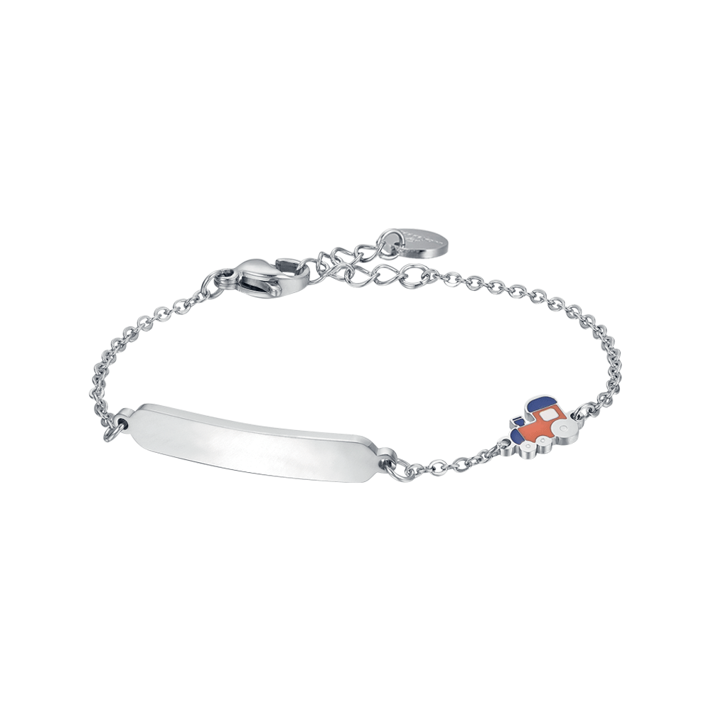 BRACELET POUR ENFANTS EN ACIER AVEC TRAIN Luca Barra