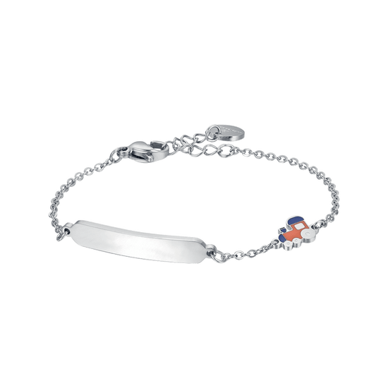 BRACELET POUR ENFANTS EN ACIER AVEC TRAIN Luca Barra