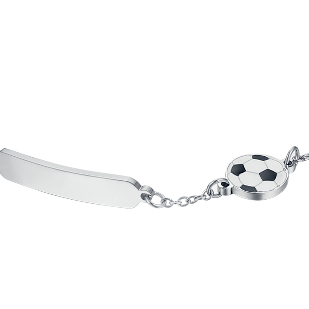 BRACELET BÉBÉ EN ACIER AVEC BOULE