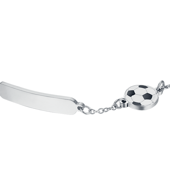 BRACELET BÉBÉ EN ACIER AVEC BOULE