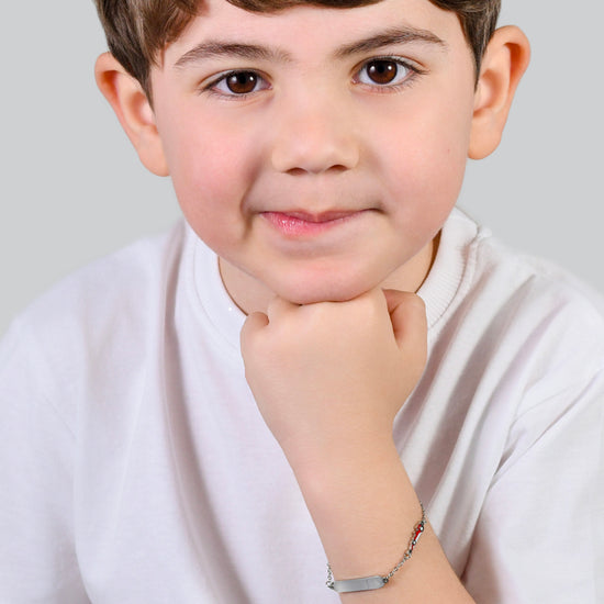 BRACELET D'ENFANT EN ACIER AVEC MACHINE Luca Barra