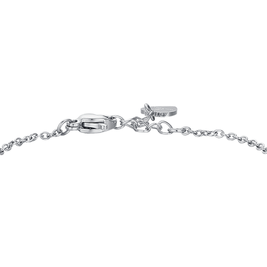 BRACELET BÉBÉ OURS EN ACIER AVEC CRISTAUX BLANCS