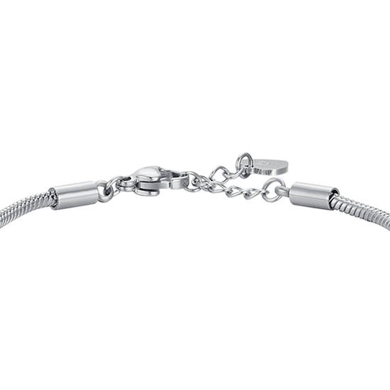 BRACELET PAPILLON EN ACIER AVEC CRISTAUX BLANCS