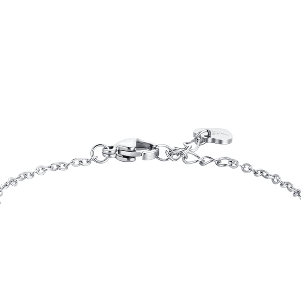 BRACELET FILLE EN ACIER ÉMAILLÉ VIOLET