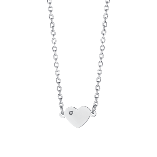 COLLIER D'ENFANT EN ACIER AVEC COEUR Luca Barra