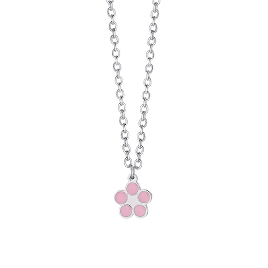 COLLIER D'ENFANT EN ACIER AVEC FLEUR Luca Barra