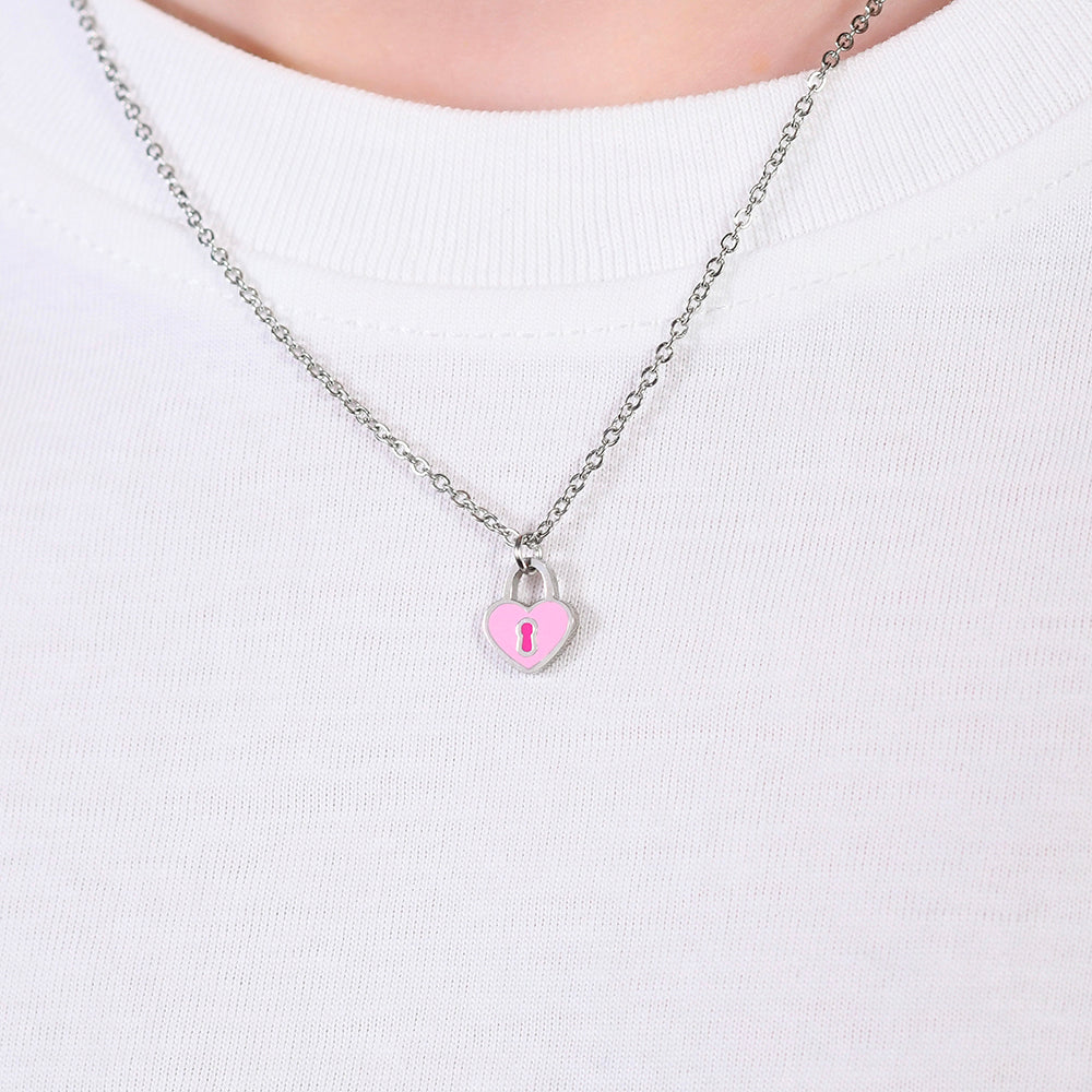 COLLIER POUR ENFANTS EN ACIER AVEC COEUR Luca Barra