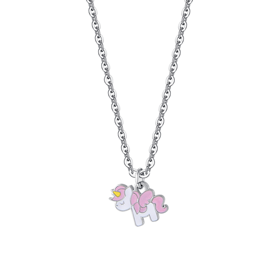 COLLIER D'ENFANT EN ACIER AVEC UNICORNO Luca Barra