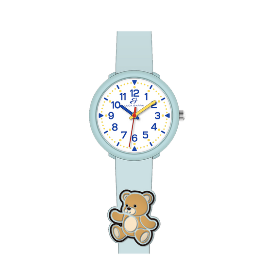 OROLOGIO BAMBINA ACQUAMARINA CON ORSETTO