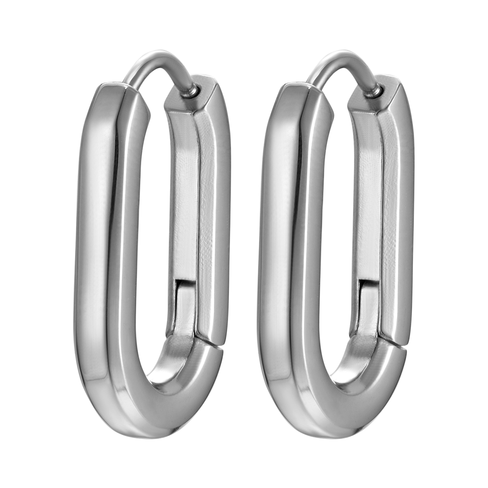 BOUCLES D'OREILLES EN ACIER POUR FEMMES