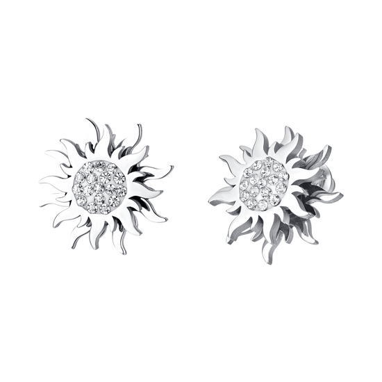 BOUCLES D'OREILLES SOLEIL EN ACIER POUR FEMMES