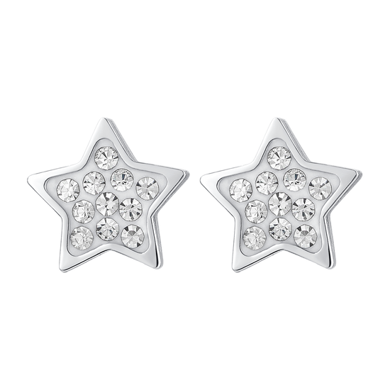ORECCHINI DONNA IN ACCIAIO STELLA E CRISTALLI