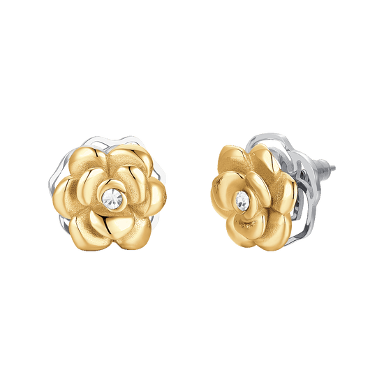 ORECCHINI DONNA IN ACCIAIO IP GOLD ROSA GIREVOLE