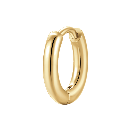 MONO ORECCHINI DONNA A CERCHIO IN ACCIAIO IP GOLD