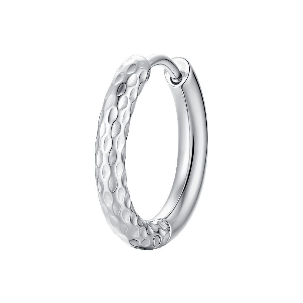 MONO ORECCHINO DONNA IN ACCIAIO CON FINITURA DIAMANTATA