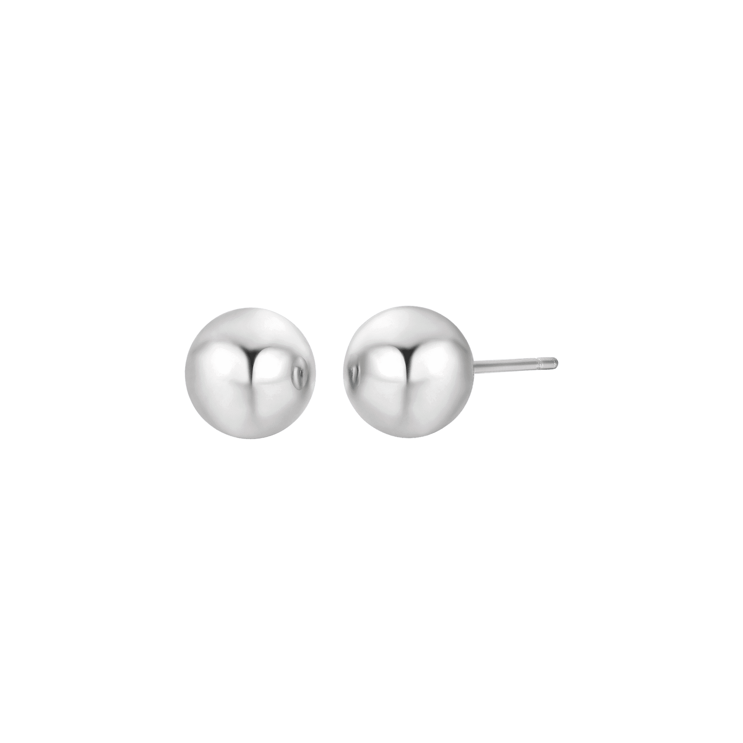 BOUCLES D'OREILLES EN ACIER POUR FEMMES AVEC SPHÈRE