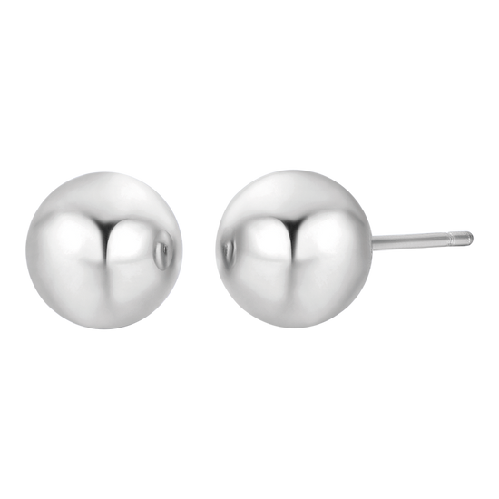 BOUCLES D'OREILLES EN ACIER POUR FEMMES AVEC SPHÈRE