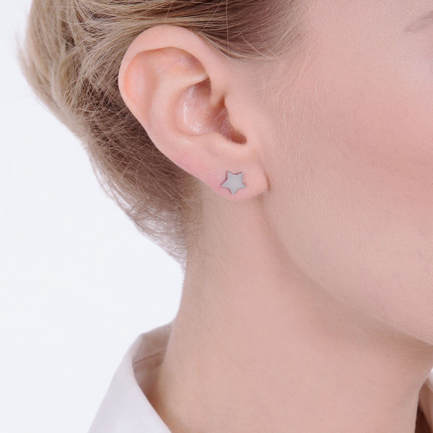 BOUCLES D'OREILLES POUR FEMMES EN ACIER ETOILES Luca Barra