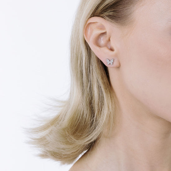 BOUCLES D'OREILLES POUR FEMMES EN ACIER BUTTERFULS Luca Barra