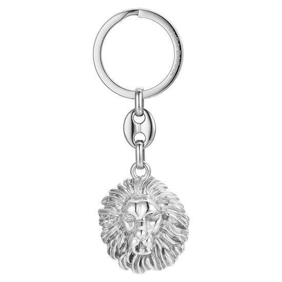 PORTE-CLÉS EN ACIER TÊTE DE LION